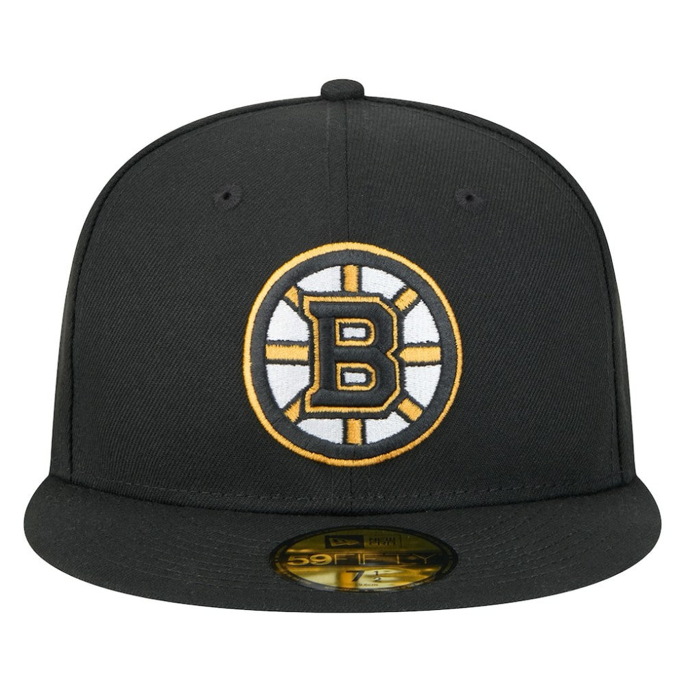 Boston Bruins New Era Core 59FIFTY Fitted Hat - Black | New Era Clearance