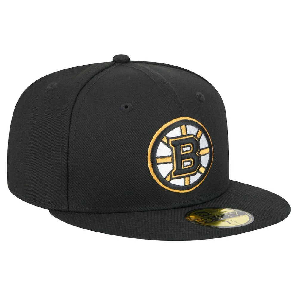 Boston Bruins New Era Core 59FIFTY Fitted Hat - Black | New Era Clearance