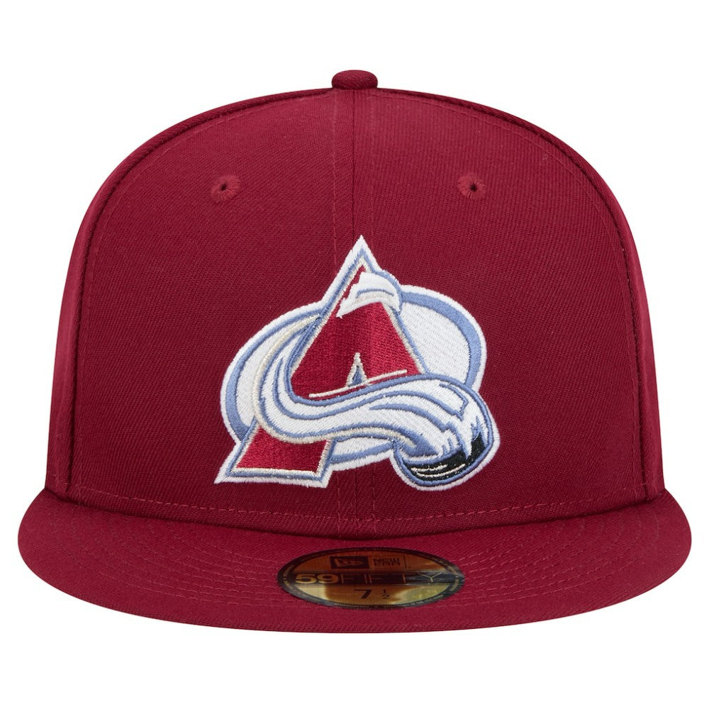 Colorado Avalanche New Era Core 59FIFTY Fitted Hat - Burgundy | New Era Lifestyle