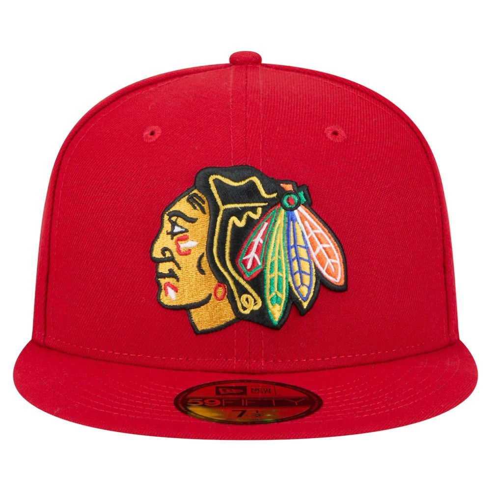 Chicago Blackhawks New Era Core 59FIFTY Fitted Hat - Red | New Era near me