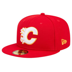 Calgary Flames New Era Core 59FIFTY Fitted Hat - Red | New Era near me