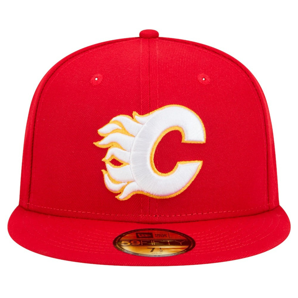 Calgary Flames New Era Core 59FIFTY Fitted Hat - Red | New Era near me