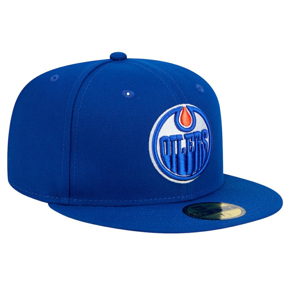 Edmonton Oilers New Era Core 59FIFTY Fitted Hat - Royal | New Era discount