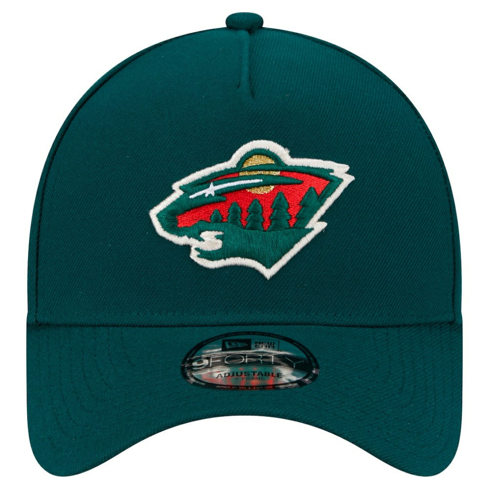Minnesota Wild New Era Core A-Frame 9FORTY Adjustable Hat - Green | New Era Lifestyle