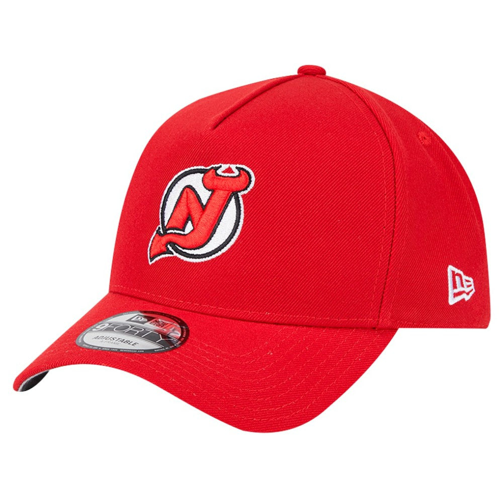 New Jersey Devils New Era Core A-Frame 9FORTY Adjustable Hat - Red | New Era Lifestyle