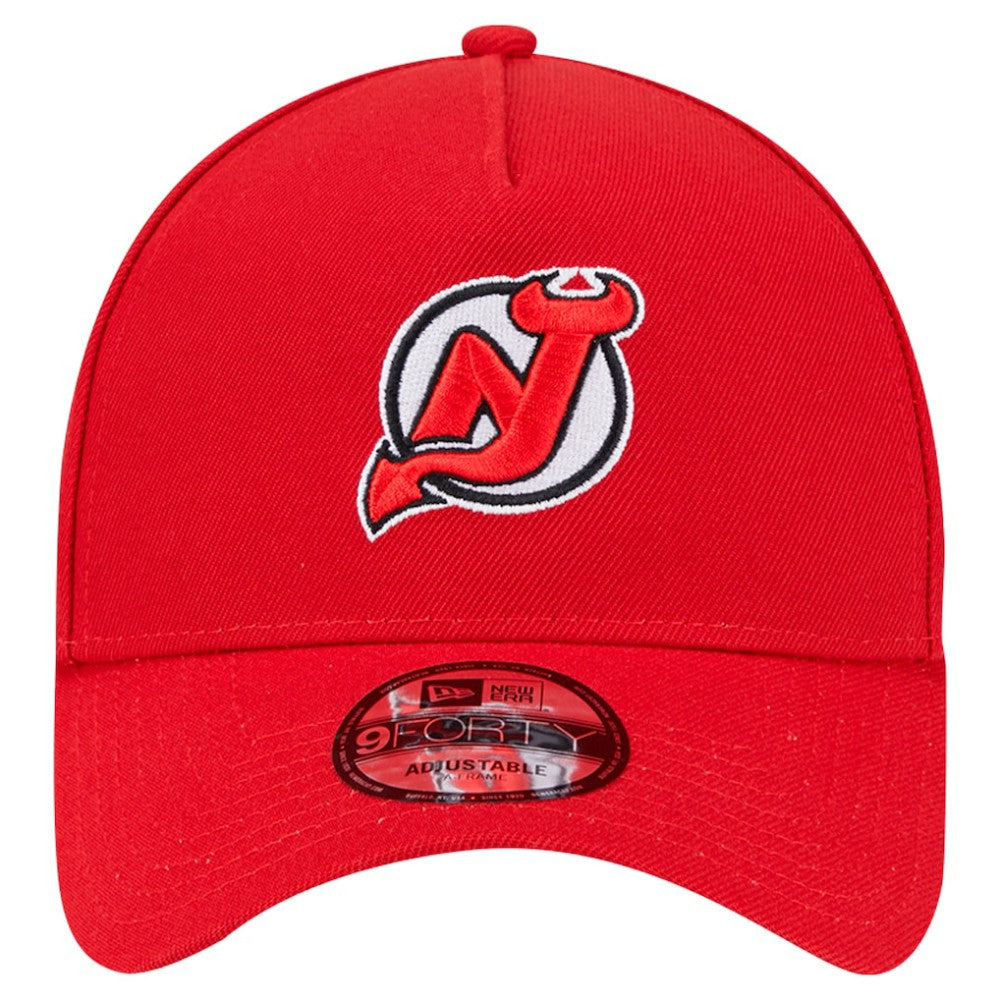 New Jersey Devils New Era Core A-Frame 9FORTY Adjustable Hat - Red | New Era Lifestyle