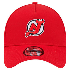 New Jersey Devils New Era Core A-Frame 9FORTY Adjustable Hat - Red | New Era Lifestyle
