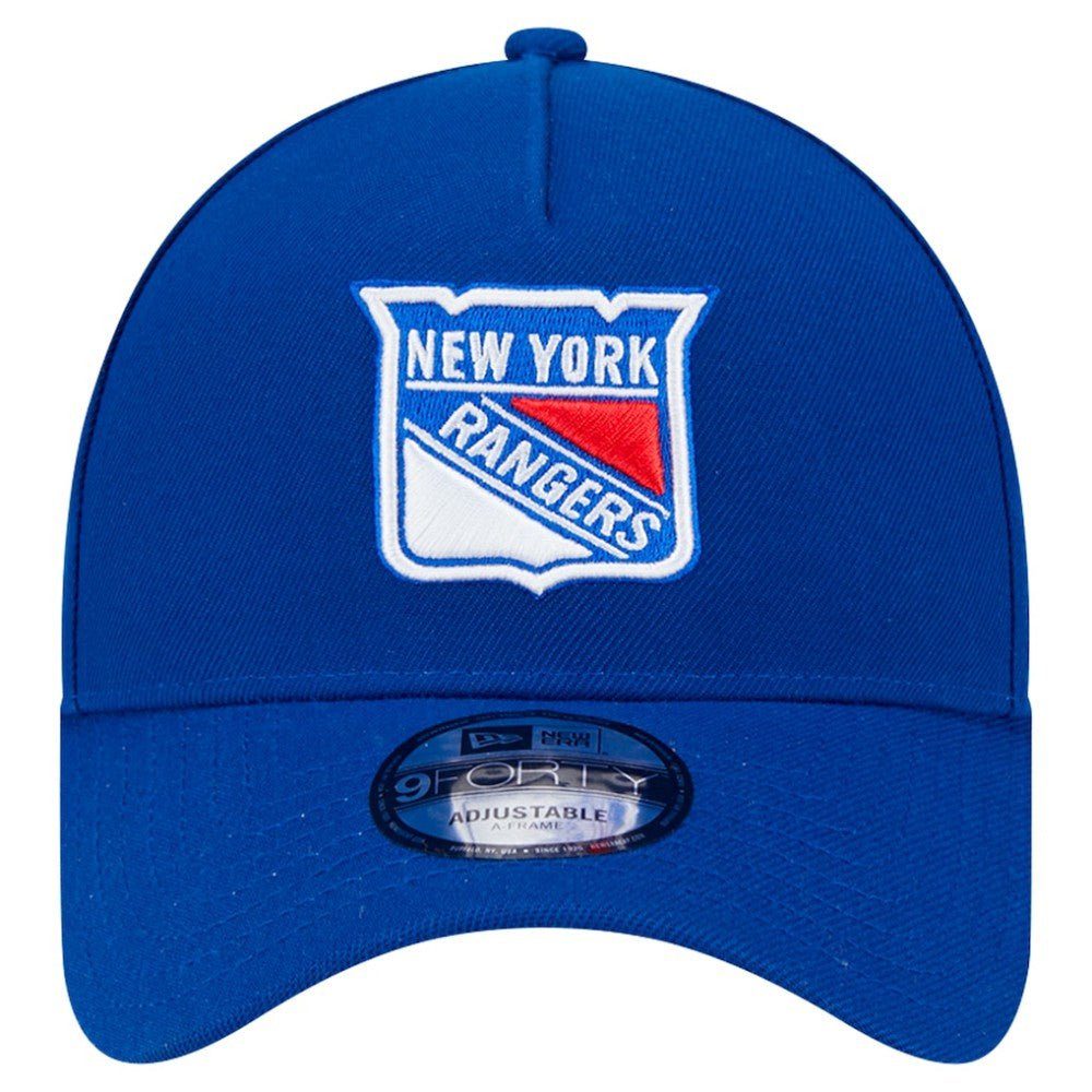 New York Rangers New Era Core A-Frame 9FORTY Adjustable Hat - Blue | New Era sale