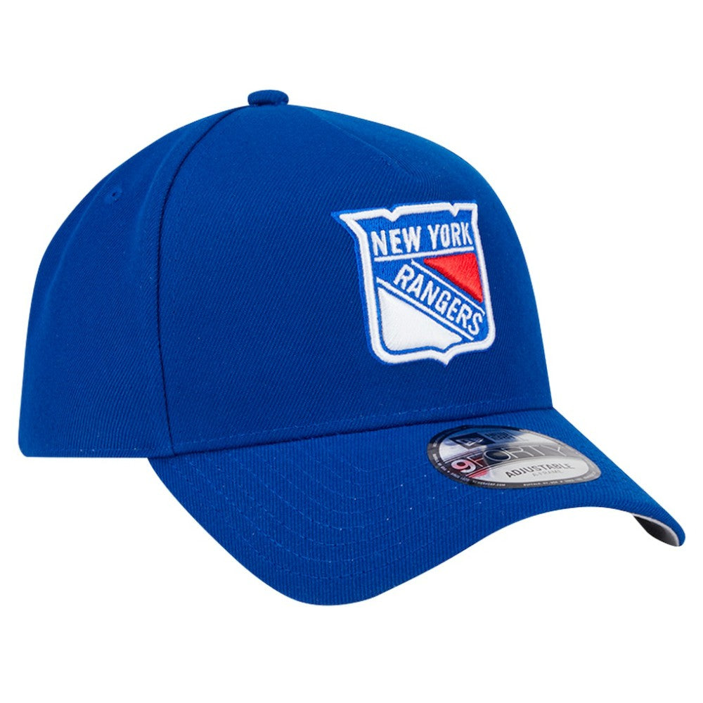 New York Rangers New Era Core A-Frame 9FORTY Adjustable Hat - Blue | New Era sale