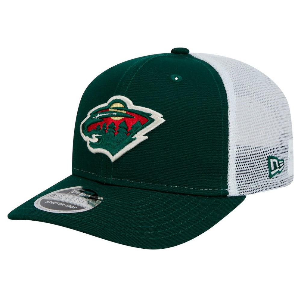 Minnesota Wild New Era Core Trucker 9SEVENTY Stretch-Snap Hat - Green | New Era Clearance