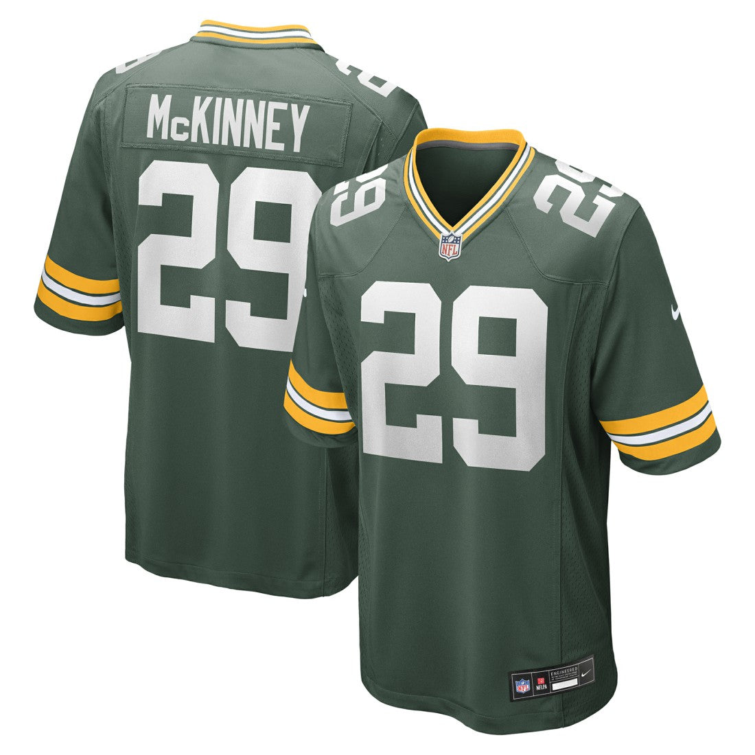 Xavier McKinney Green Bay Packers Team Game Jersey - Green - Nike