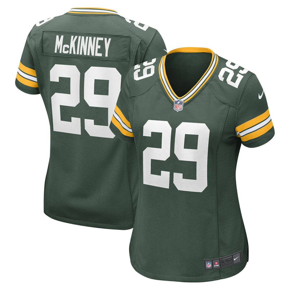 Xavier McKinney Green Bay Packers Women's Team Game Jersey - Green - Nike