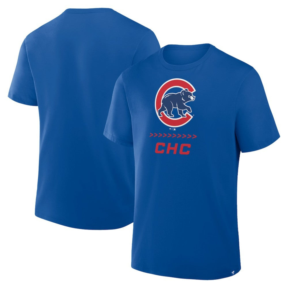 Chicago Cubs Fanatics Clubhouse Legacy Side Swipe T-Shirt Near Me