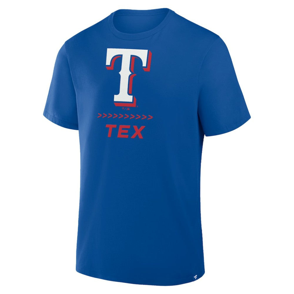 Texas Rangers Fanatics Clubhouse Legacy Side Swipe T-Shirt Discount