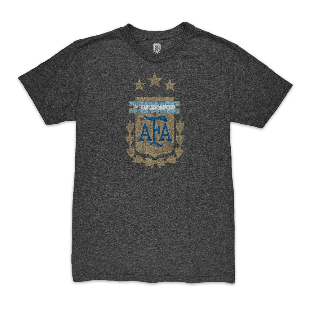 Enzo Fernández Argentina National Team 1863FC Player Vintage Tri-Blend T-Shirt Black