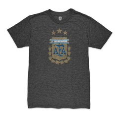 Cristian Romero Argentina National Team 1863FC Player Vintage Tri-Blend T-Shirt Black