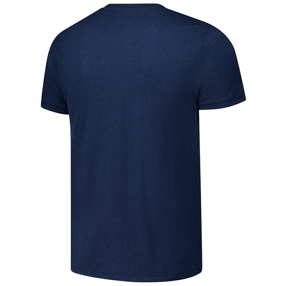 Chicago Bears Homage Unisex Ruffle Some Feathers Tri-Blend T-Shirt - Navy - NFL