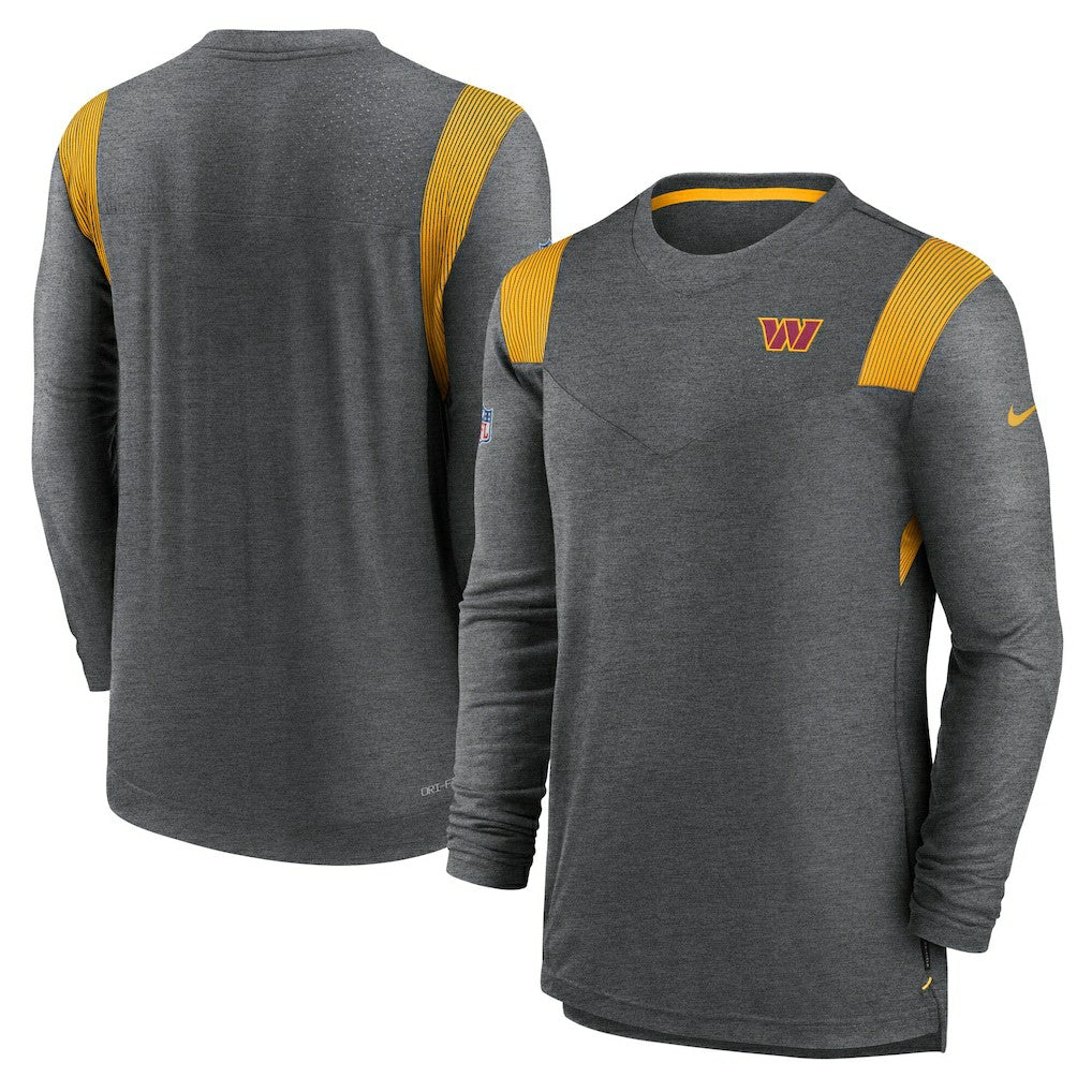 Washington Commanders Player Performance Long Sleeve T-Shirt - Heather Charcoal - Nike