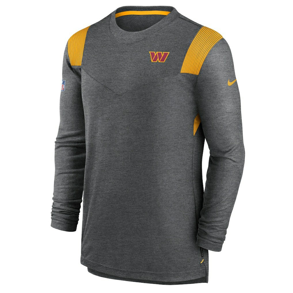 Washington Commanders Player Performance Long Sleeve T-Shirt - Heather Charcoal - Nike
