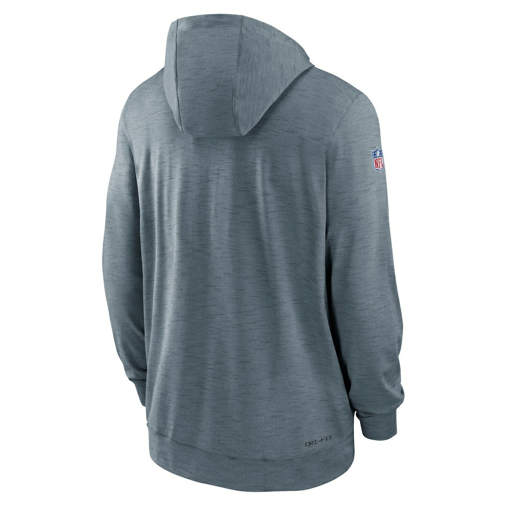 Minnesota Vikings 2022/23 Sideline Pop Performance Full-Zip Hoodie - Gray - Nike