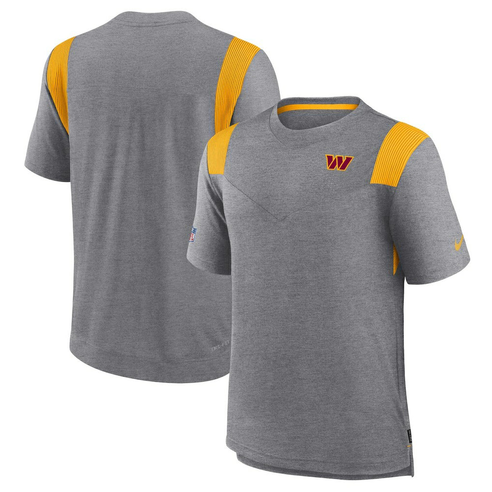 Washington Commanders Sideline Tonal Logo Performance Player T-Shirt - Charcoal - Nike