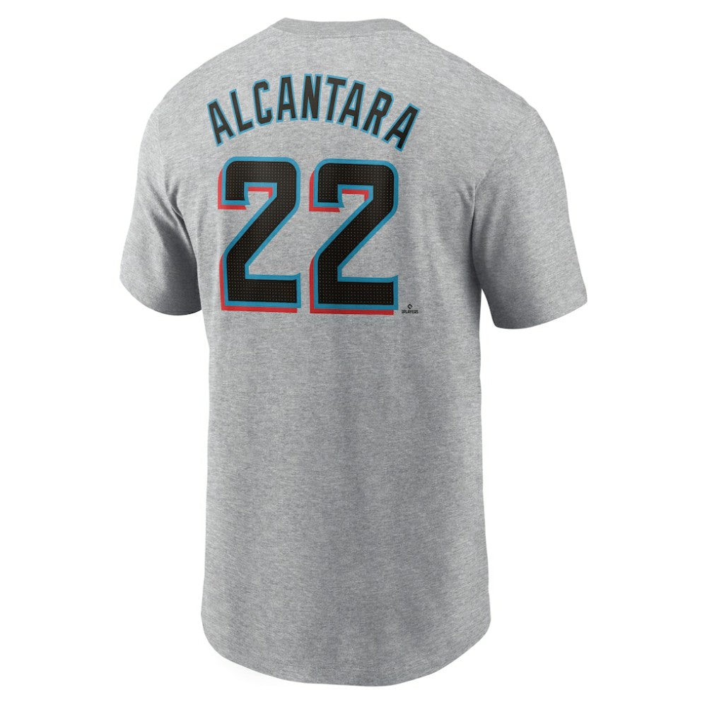 Sandy Alcantara Miami Marlins Nike Fuse Name & Number T-Shirt Outlet