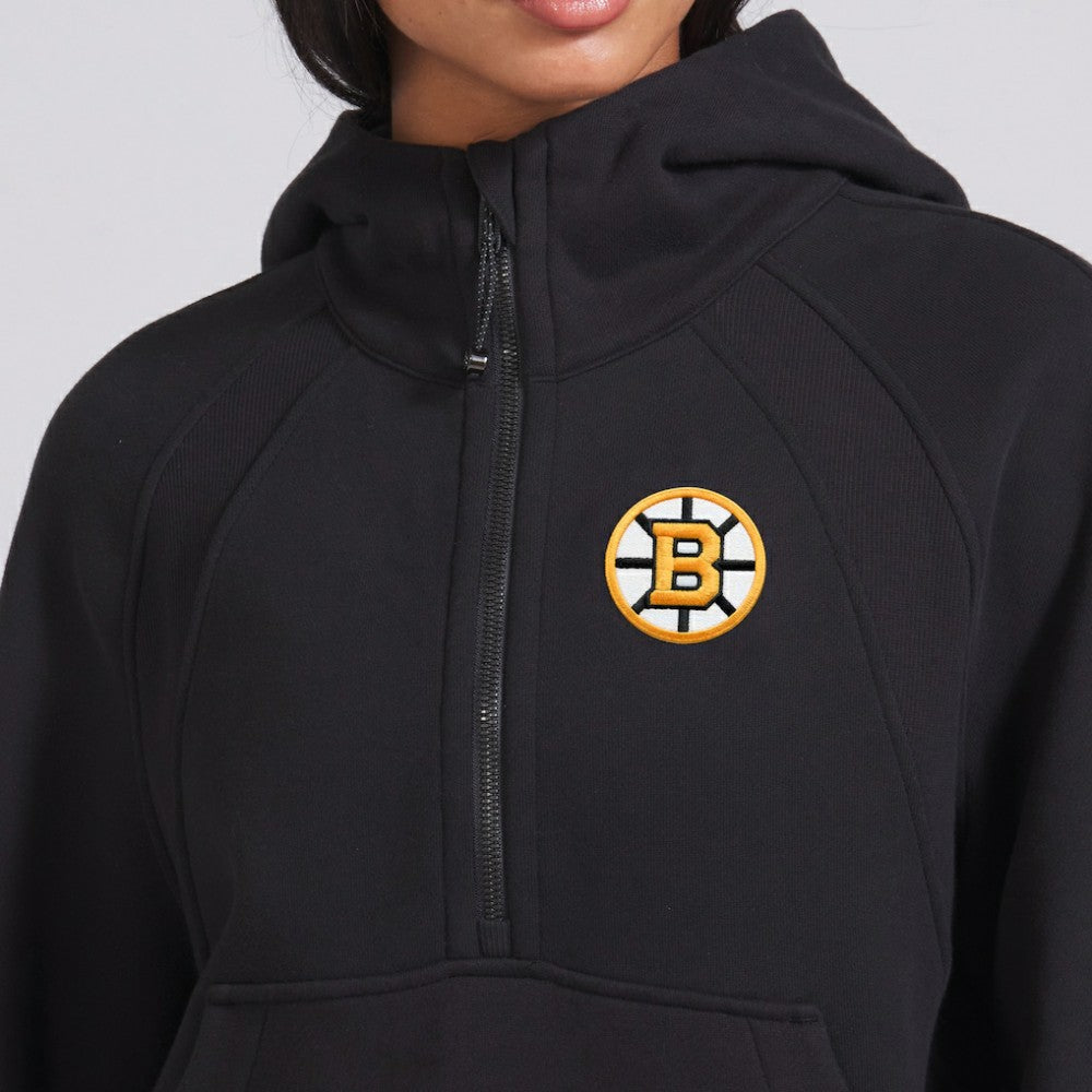 Boston Bruins lululemon Women's Scuba Oversized Half-Zip Hoodie - Black | NHL near me