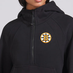 Boston Bruins lululemon Women's Scuba Oversized Half-Zip Hoodie - Black | NHL near me