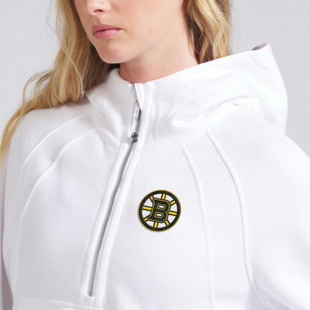 Boston Bruins lululemon Women's Scuba Oversized Half-Zip Hoodie - White | NHL on sale