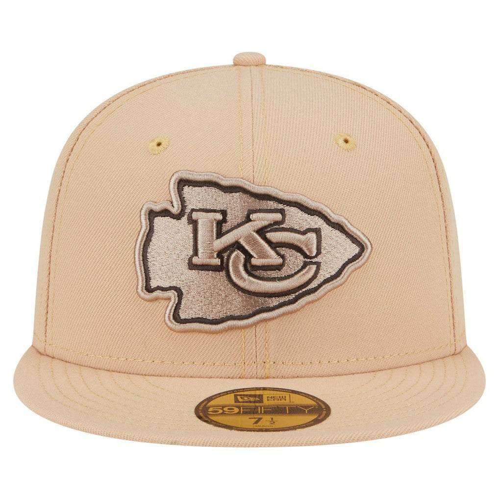 Kansas City Chiefs New Era Candied Pecan 59FIFTY Fitted Hat - Tan - NFL