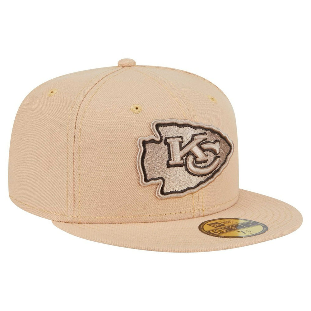Kansas City Chiefs New Era Candied Pecan 59FIFTY Fitted Hat - Tan - NFL