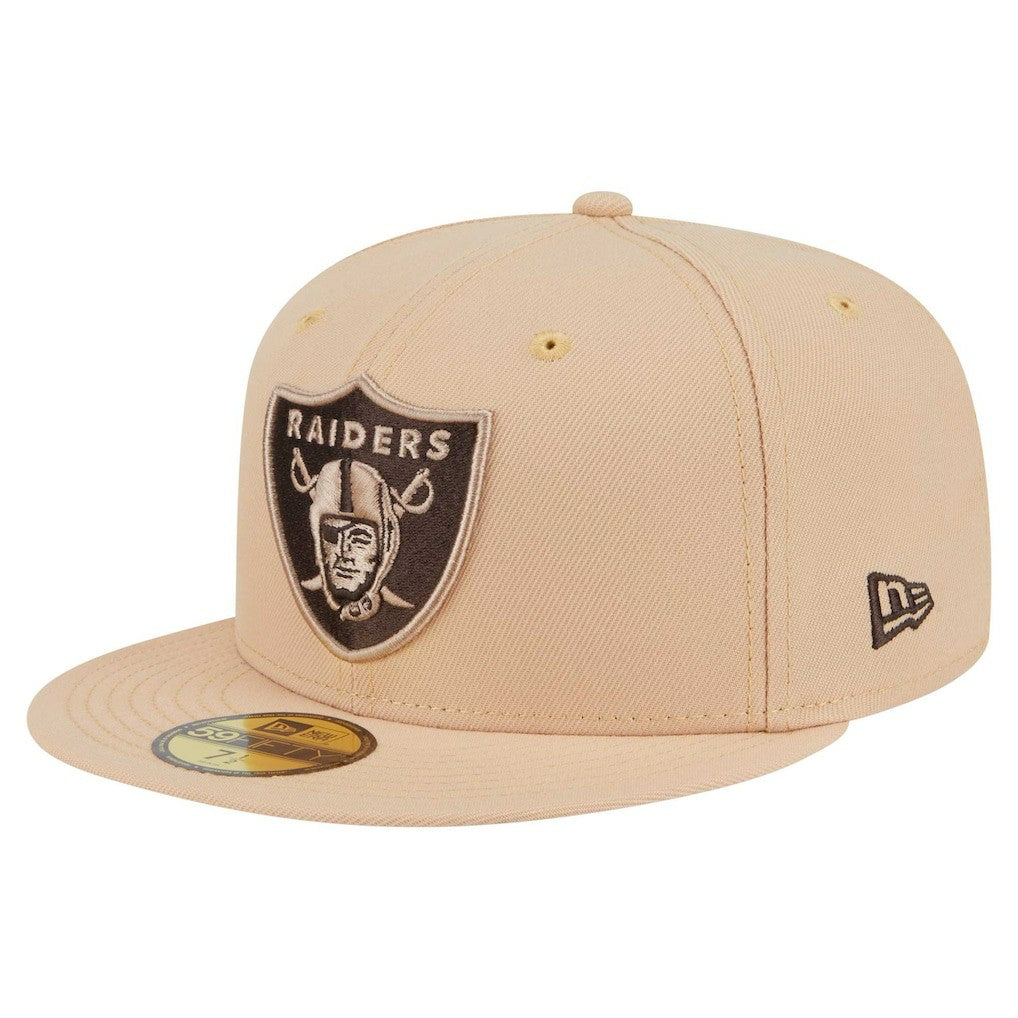 Las Vegas Raiders New Era Candied Pecan 59FIFTY Fitted Hat - Tan - NFL