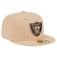 Las Vegas Raiders New Era Candied Pecan 59FIFTY Fitted Hat - Tan - NFL