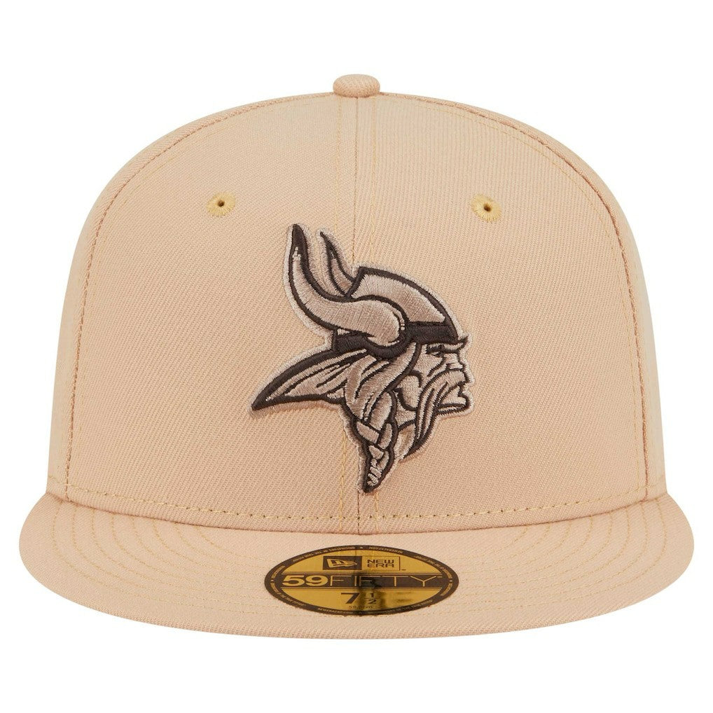 Minnesota Vikings New Era Candied Pecan 59FIFTY Fitted Hat - Tan - NFL