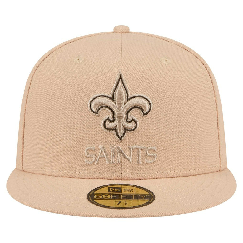 New Orleans Saints New Era Candied Pecan 59FIFTY Fitted Hat - Tan - NFL