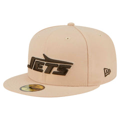 New York Jets New Era Candied Pecan 59FIFTY Fitted Hat - Tan - NFL