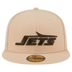 New York Jets New Era Candied Pecan 59FIFTY Fitted Hat - Tan - NFL