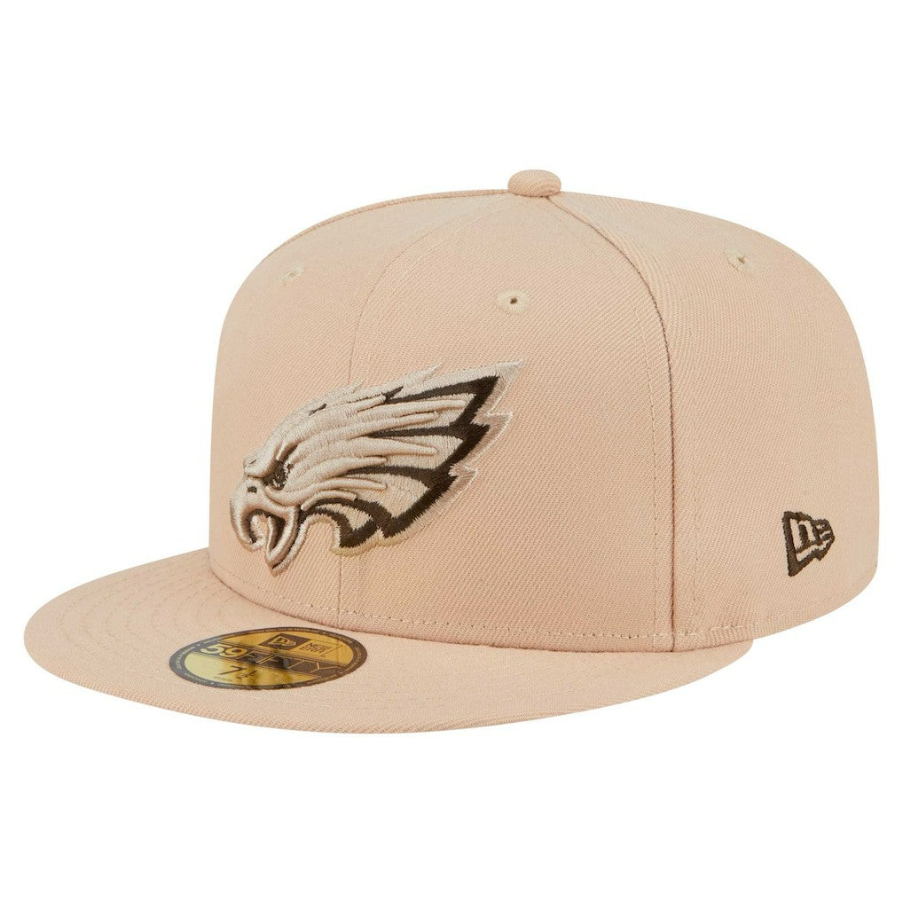 Philadelphia Eagles New Era Candied Pecan 59FIFTY Fitted Hat - Tan - NFL