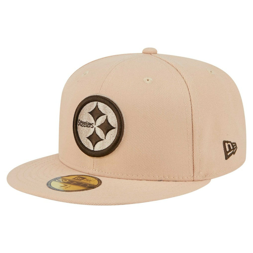 Pittsburgh Steelers New Era Candied Pecan 59FIFTY Fitted Hat - Tan - NFL