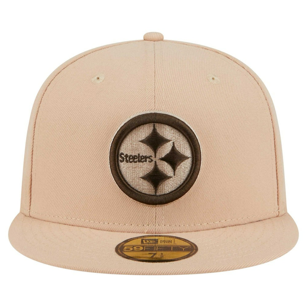 Pittsburgh Steelers New Era Candied Pecan 59FIFTY Fitted Hat - Tan - NFL