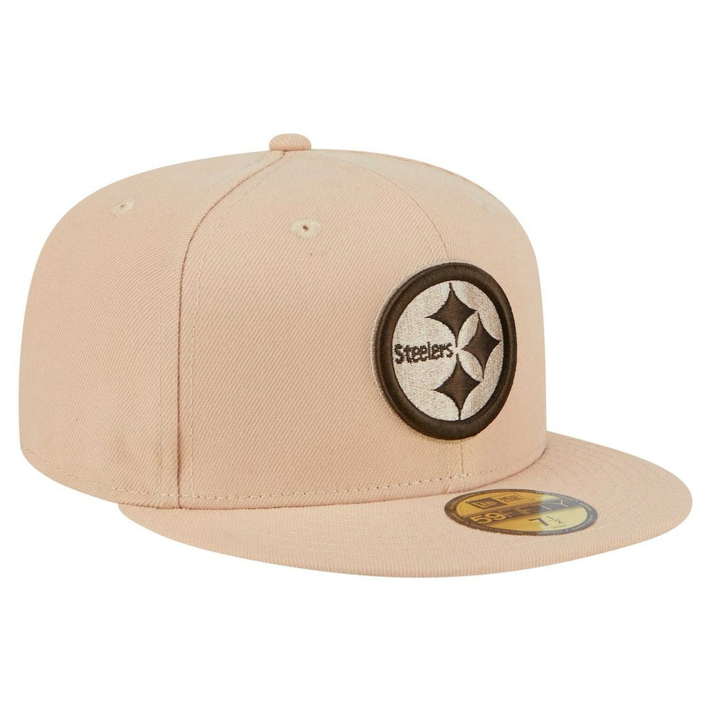 Pittsburgh Steelers New Era Candied Pecan 59FIFTY Fitted Hat - Tan - NFL