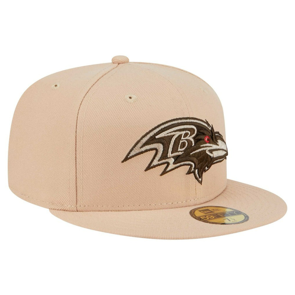 Baltimore Ravens New Era Candied Pecan 59FIFTY Fitted Hat - Tan - NFL