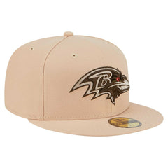 Baltimore Ravens New Era Candied Pecan 59FIFTY Fitted Hat - Tan - NFL