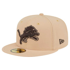 Detroit Lions New Era Candied Pecan 59FIFTY Fitted Hat - Tan - NFL