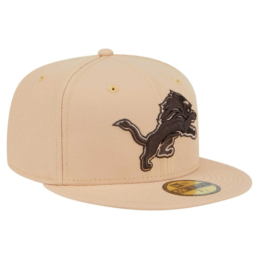 Detroit Lions New Era Candied Pecan 59FIFTY Fitted Hat - Tan - NFL