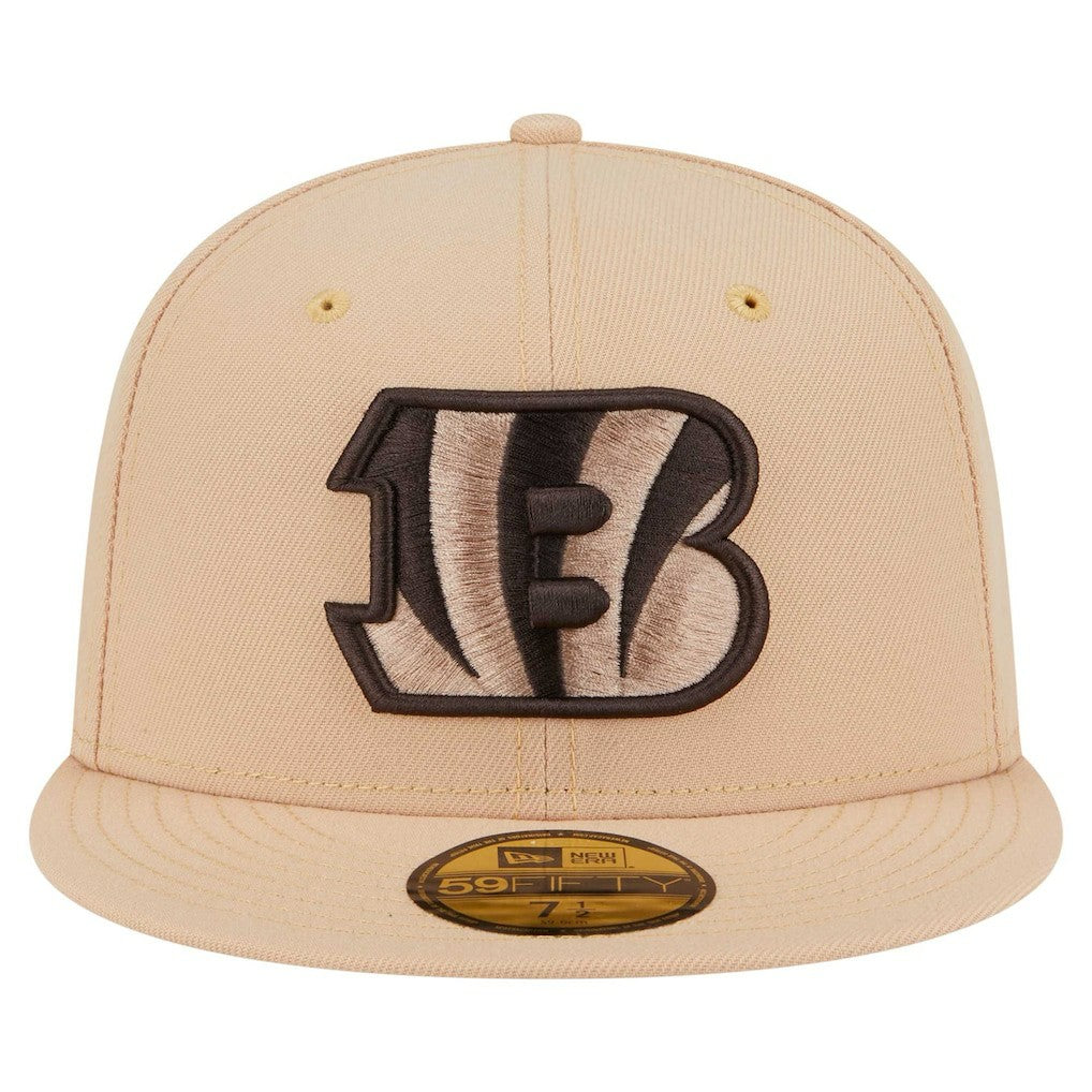 Cincinnati Bengals New Era Candied Pecan 59FIFTY Fitted Hat - Tan - NFL