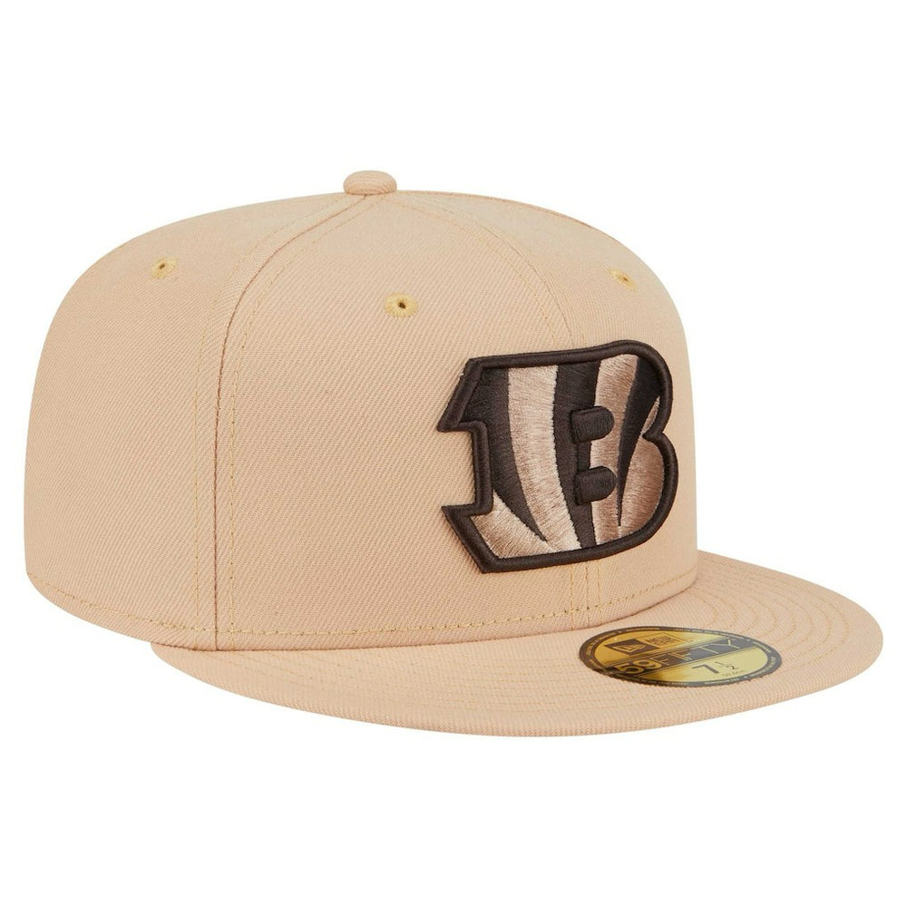 Cincinnati Bengals New Era Candied Pecan 59FIFTY Fitted Hat - Tan - NFL