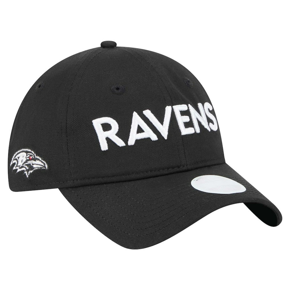 Baltimore Ravens New Era Women's Cece 9TWENTY Adjustable Hat - Black - NFL