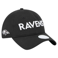 Baltimore Ravens New Era Women's Cece 9TWENTY Adjustable Hat - Black - NFL