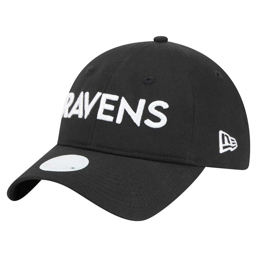 Baltimore Ravens New Era Women's Cece 9TWENTY Adjustable Hat - Black - NFL